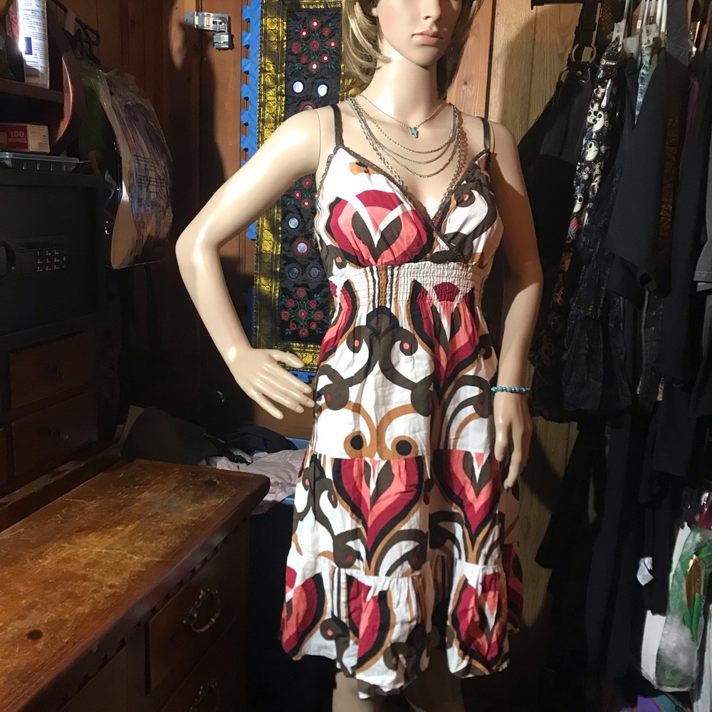 Speechless Multi Colored Spaghetti Strap Sundress - image 2